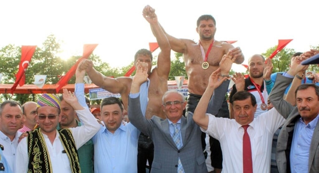 Şaban Yılmaz Havza'da başpehlivan oldu