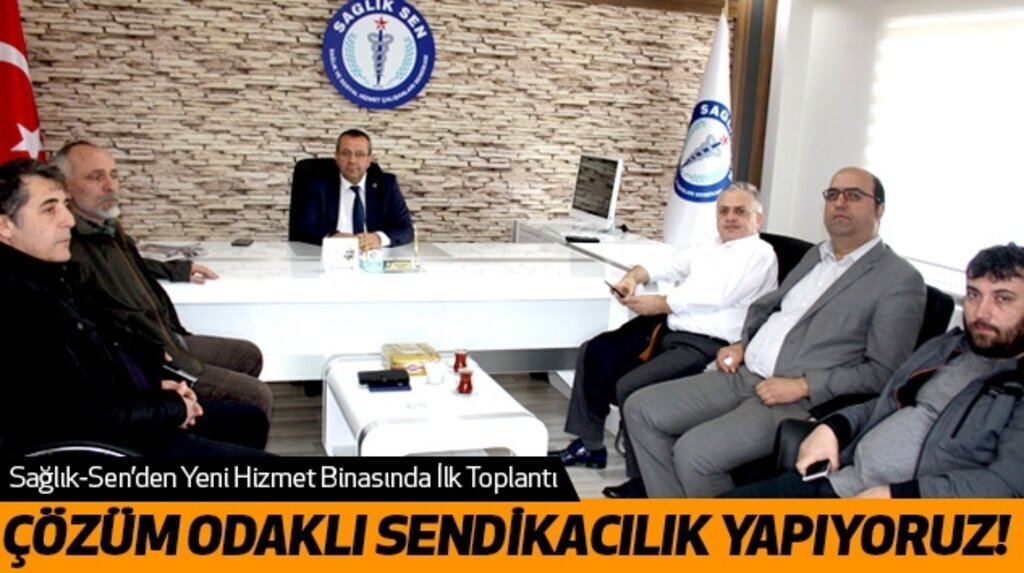 Sağlık-Sen yeni binasında hizmet vermeye başladı
