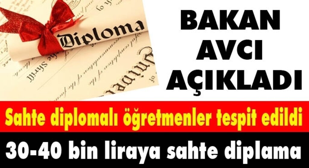 Sahte diplomalı öğretmenler tespit edildi