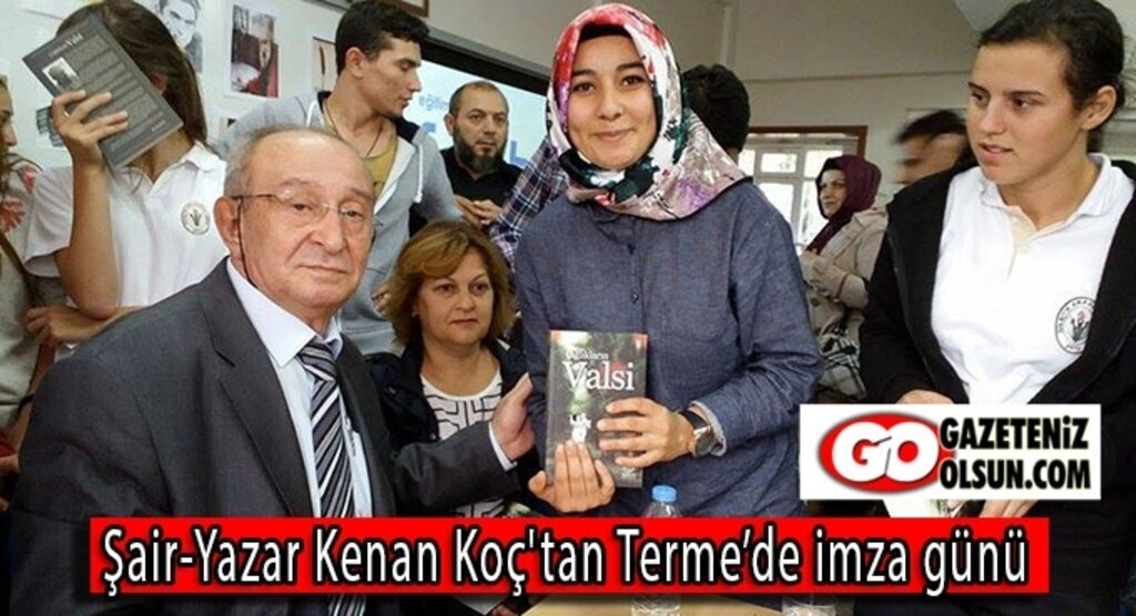 Şair-Yazar Kenan Koç'tan Terme’de imza günü