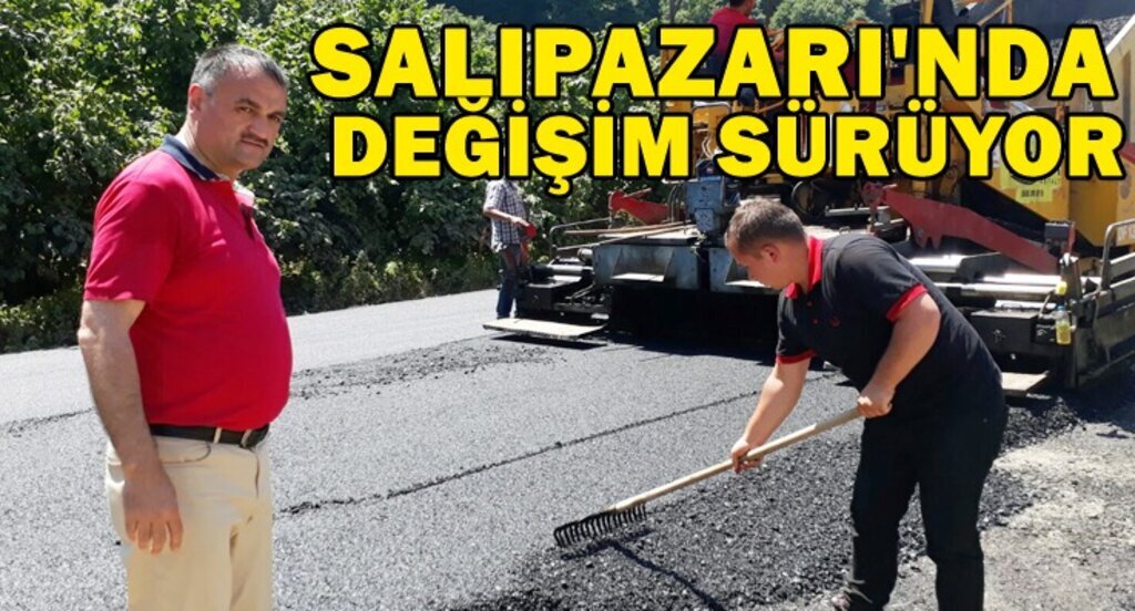 Salıpazarı'nda asfalt seferberliği