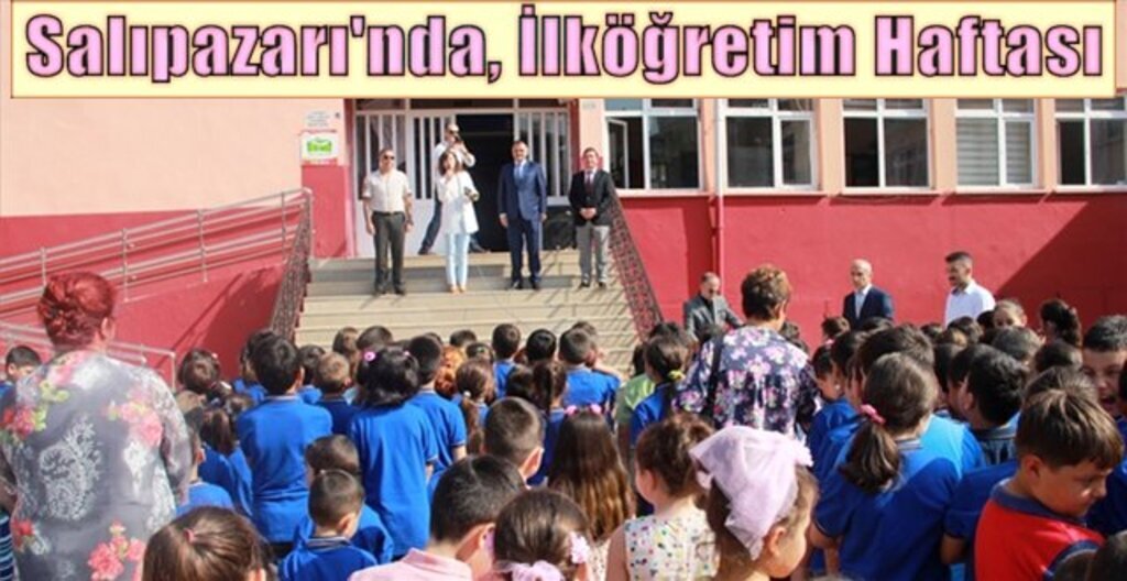 Salıpazarı'nda, İlköğretim Haftası dolayısıyla program düzenlendi