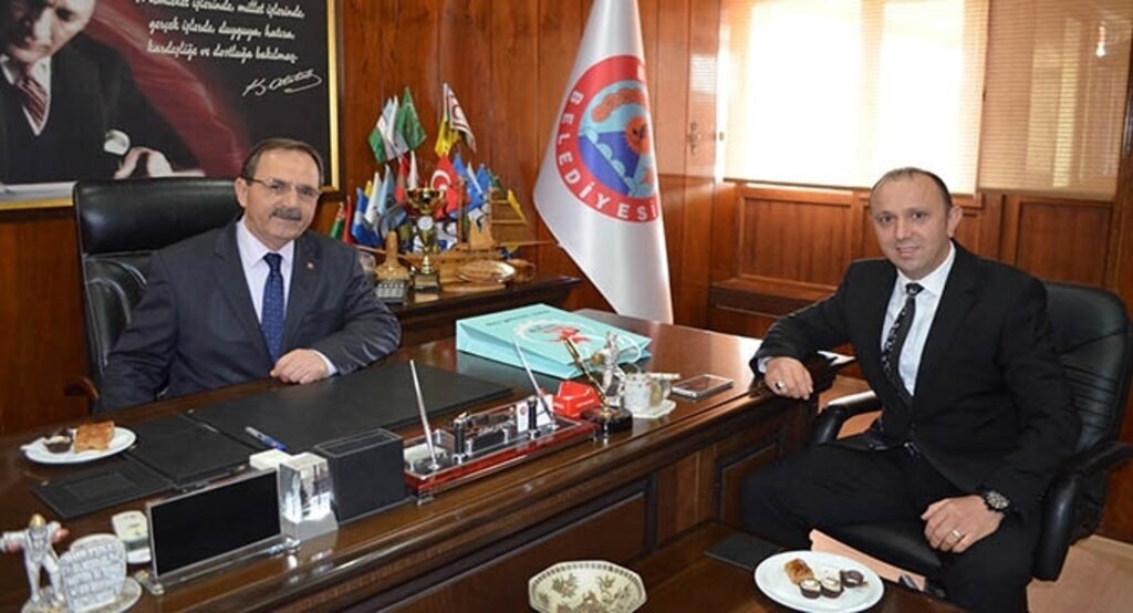 SAMFED Bafra temsilicisi Önay Başkan Şahin’i ziyaret etti