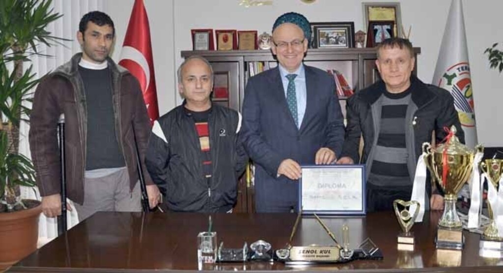 Şampiyonlardan Başkan Kul’a Ziyaret