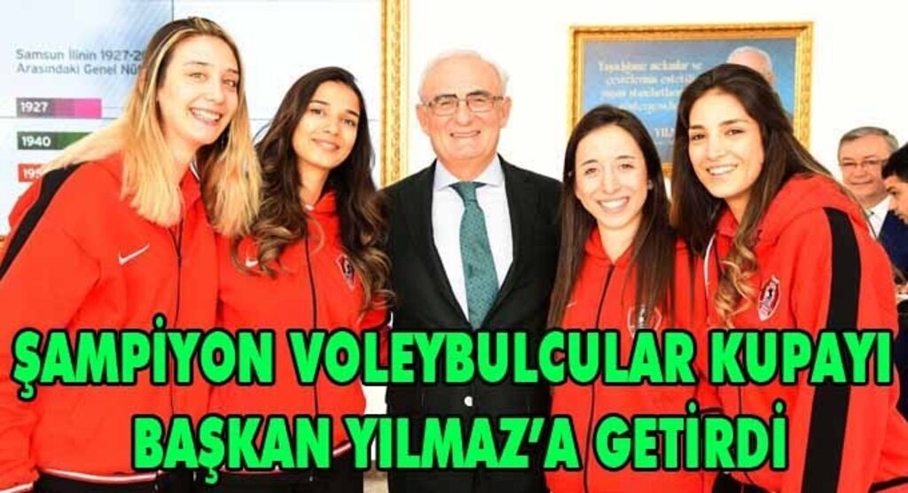 Şampiyonlardan Başkan Yılmaz'a ziyaret