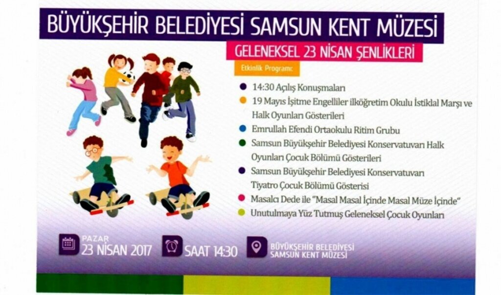Samsun Büyükşehirden çocuklar için 23 Nisan Şenliği