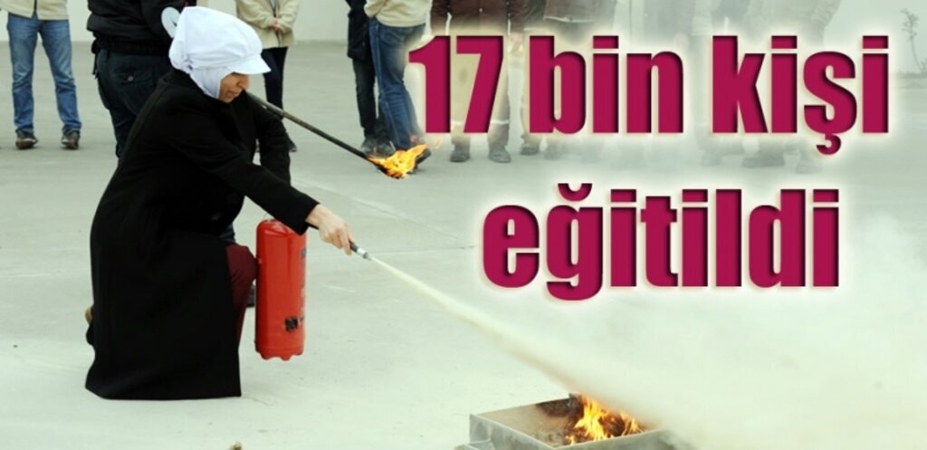 Samsun İtfaiyesi'nden 17 bin kişiye yangın eğitimi