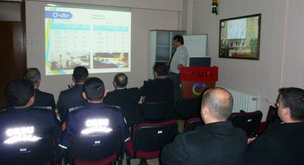 Samsun İtfaiyesinden Ordu İtfaiyesi'ne ziyaret