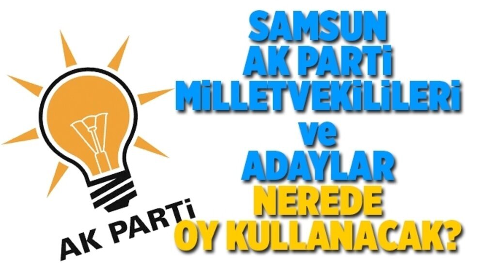 Samsun Milletvekili ve adaylar nerede oy kullanacaklar?