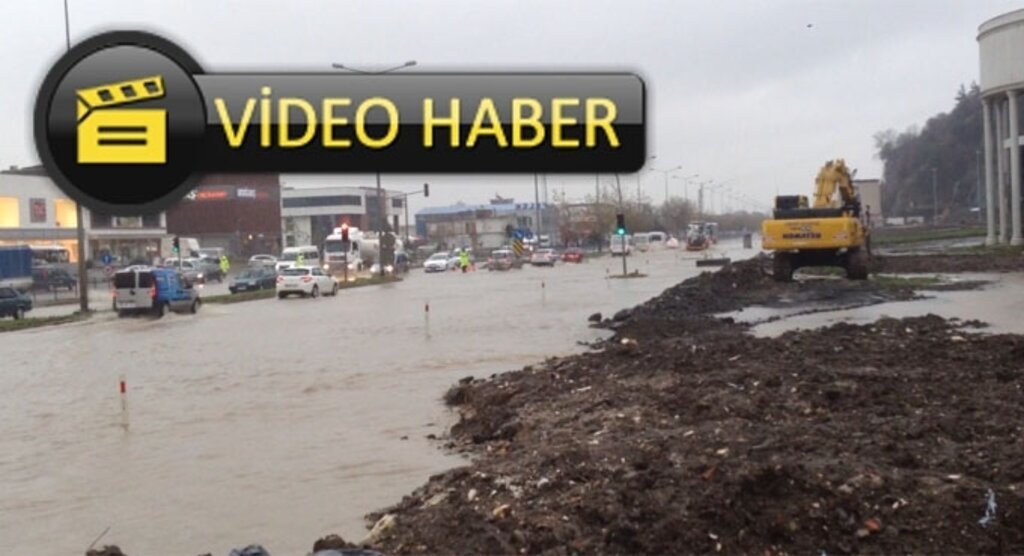 Samsun Ordu karayolu Kirazlık mevki yolu göle döndü