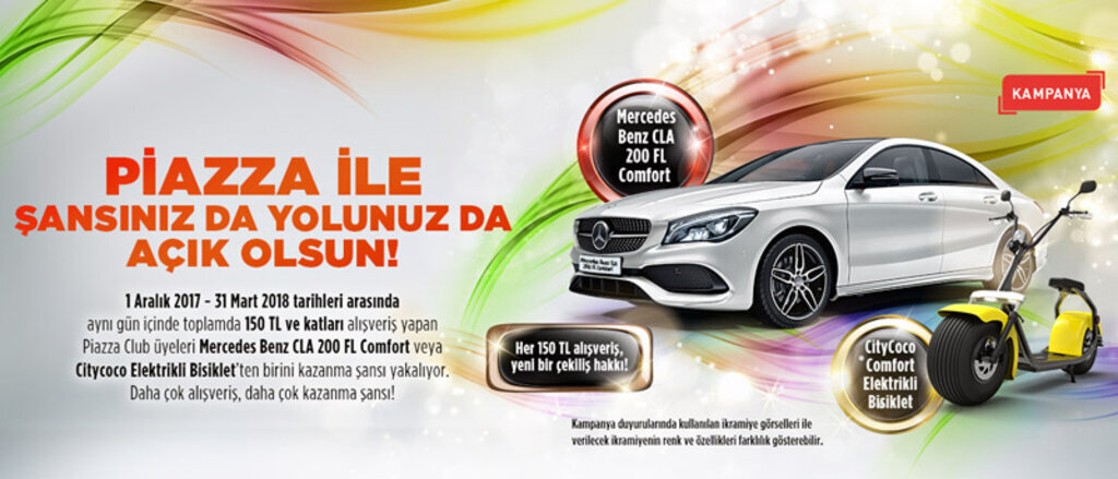 Samsun Piazza AVM'de Mercedes kazanma şansı!