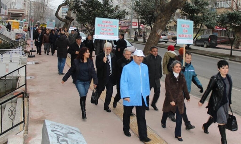 Samsun sağlıklı yaşam için yürüyor