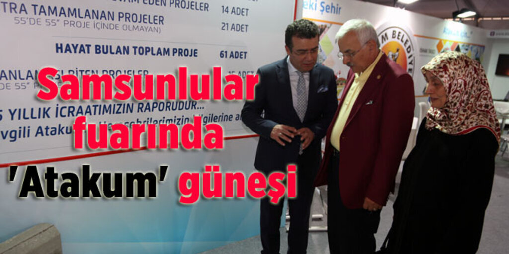 Samsun Tanıtım Günleri'nde Atakum standına yoğun ilgi