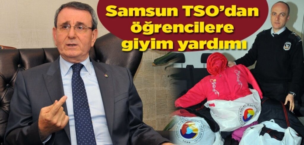 Samsun TSO’dan öğrencilere 600 adet kaban ve ayakkabı