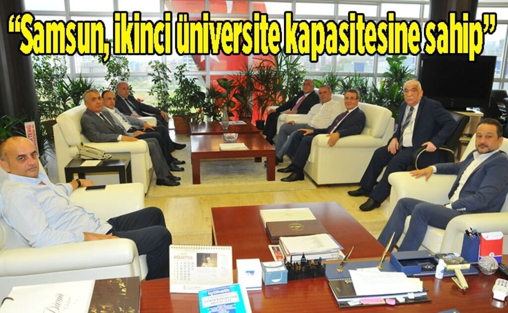 Samsun TSO’dan Rektör Bilgiç’e 'Hayırlı Olsun' ziyareti 