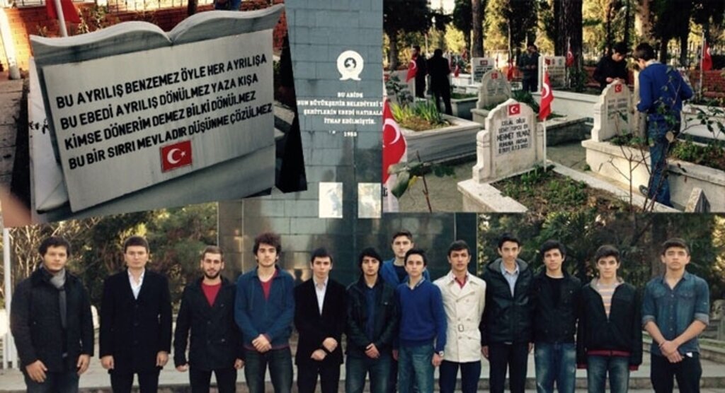 Samsun Ülkü Ocakları'ndan şehitleri anma ziyareti