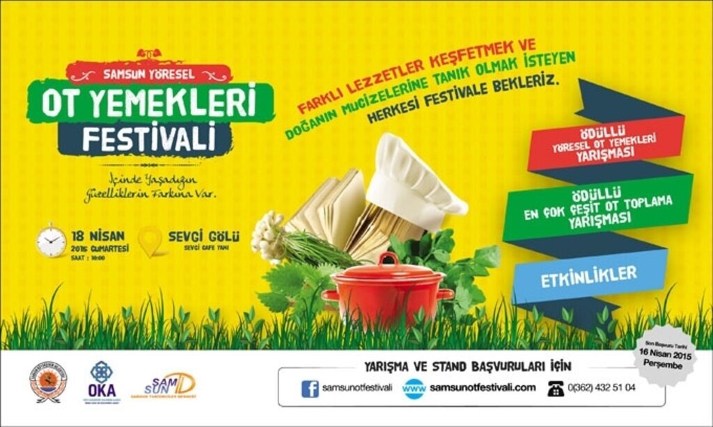 Samsun Yöresel Ot Yemekleri Festivali için başvurular devam ediyor