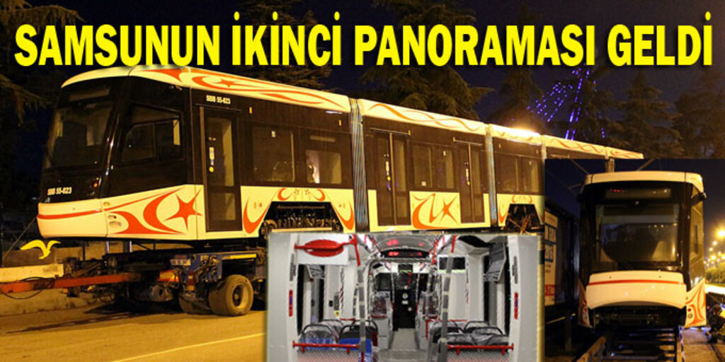 Samsun'a gelen yerli tramvaylar raya indirildi