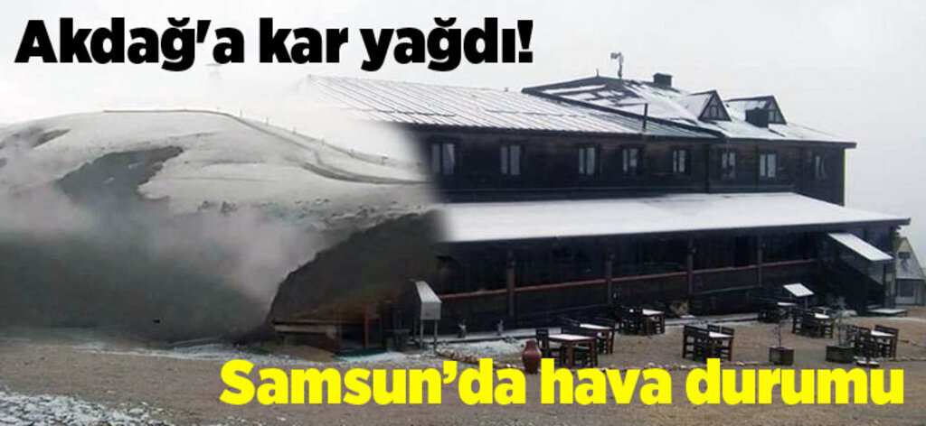 Samsun'a kar yağışı başladı, yarın hava nasıl olacak?