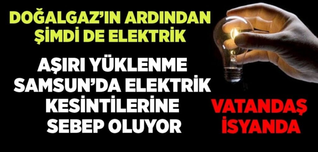 Samsun'da elektrik kesintisinin nedeni? YEDAŞ açıklama yaptı!