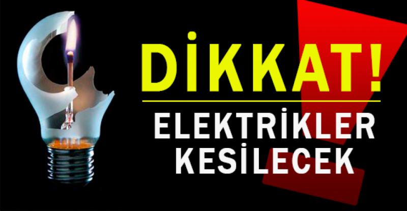 Samsun'da elektrik kesintisi 8.02.2016