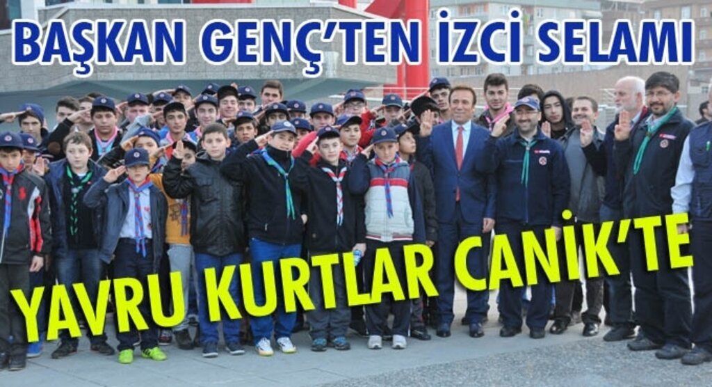 Samsun'da kamp kuran İzciler Canik Belediyesi'nde
