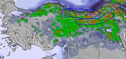 Samsun'da Kar Yağışı başladı, Samsun'da Kar Kalınlığı 15 cm'e ulaştı!