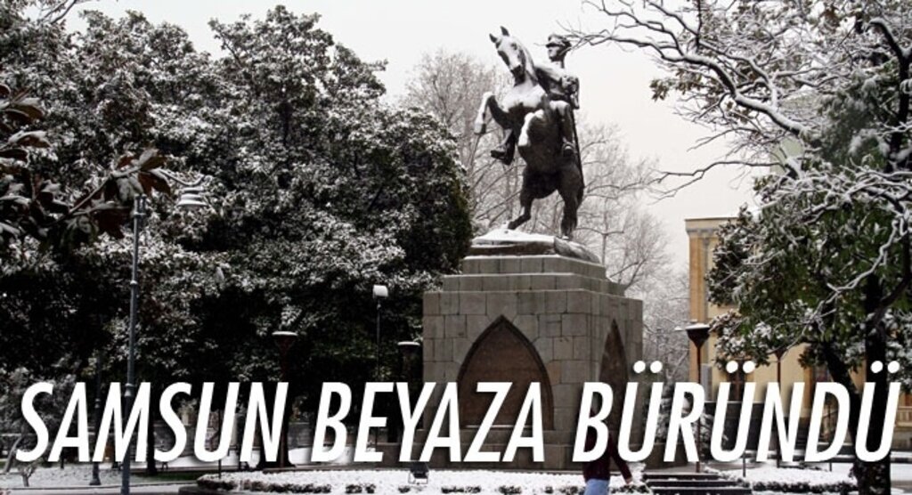 Samsun'da kar yağışı hayatı olumsuz etkiledi