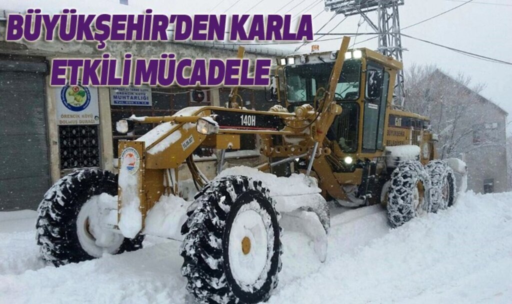 Samsun'da karla kapanan yollar açılıyor