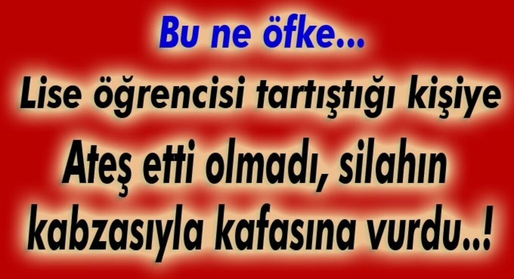 Samsun'da lise öğrencisi silah kabzasıyla yaralandı