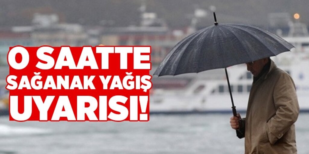 Samsun'da o saatte sağanak yağış uyarısı