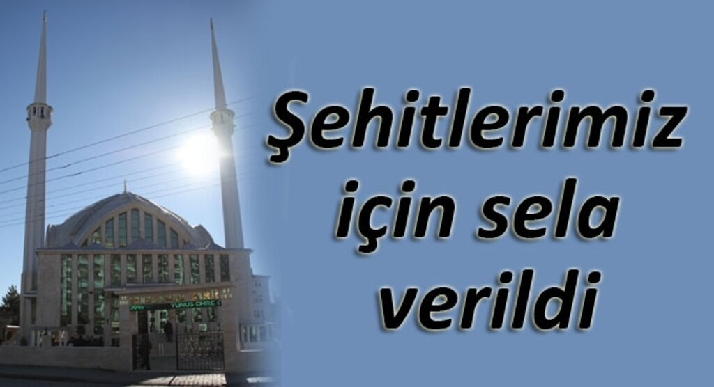 Samsun'da Şehitlerimiz için sela verildi