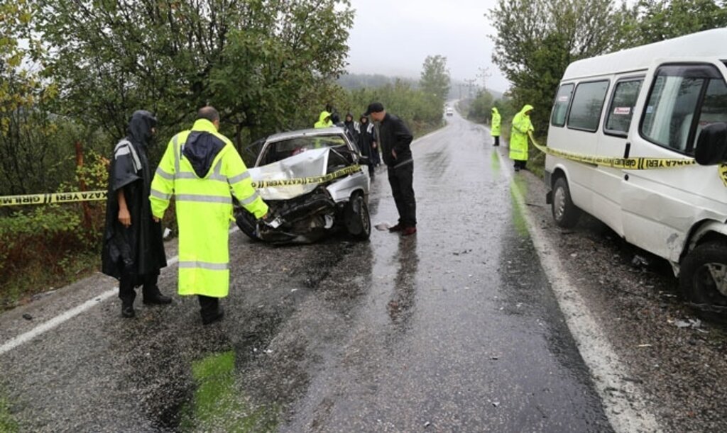 Samsun'da trafik kazası: 1 ölü, 4 yaralı