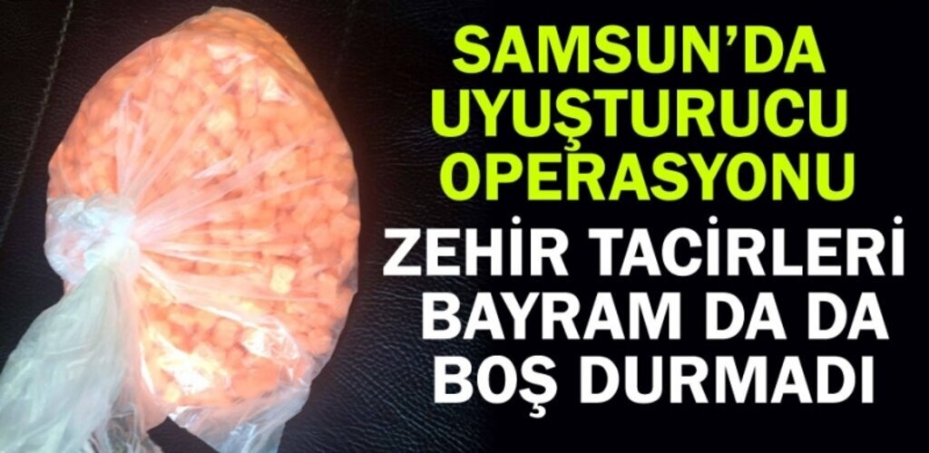 Samsun'da valiz içinde sentetik uyuşturucu yakalandı