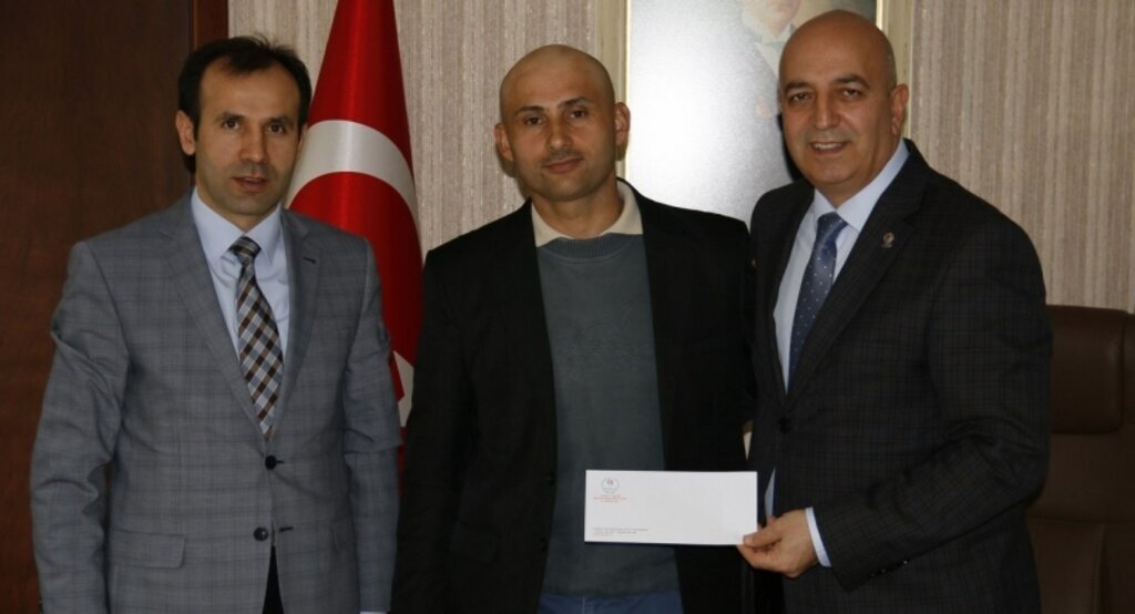 Samsun'lu bisikletçiden güven Özyurt'a ziyaret