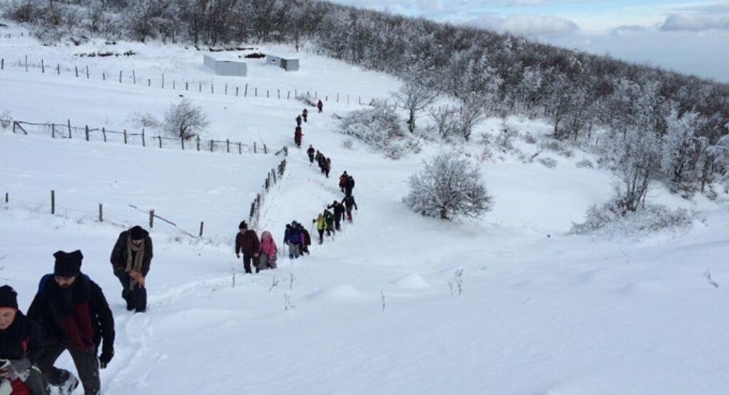 Samsunlu dağcılar Kocadağ'a yürüyüş gerçekleştirdiler