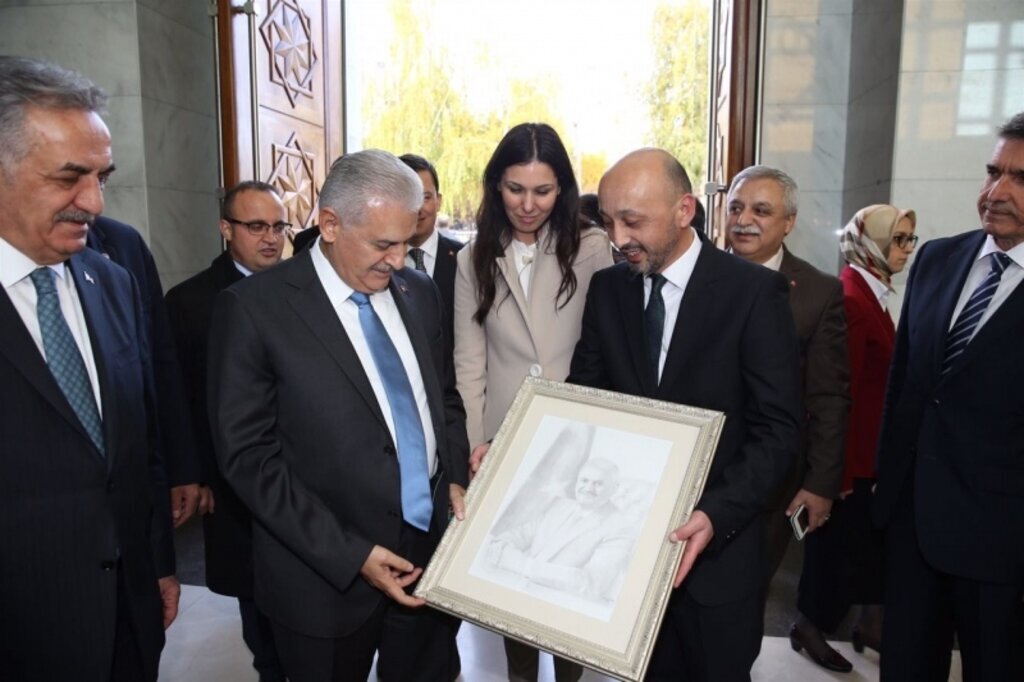 Samsunlu Vaiz'den Başbakana karakalem tablo