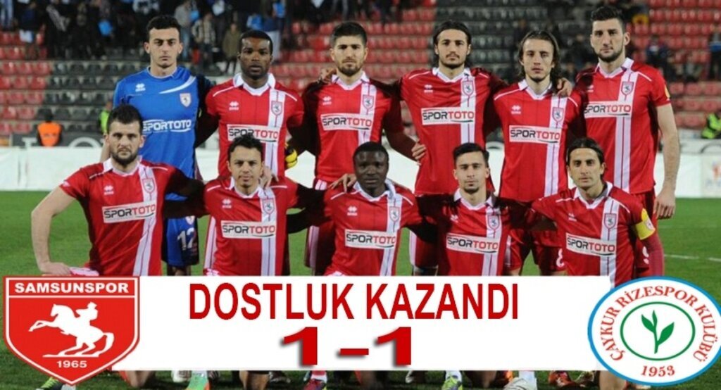 Samsunspor Çaykur Rizespor maçı kaç kaç ?