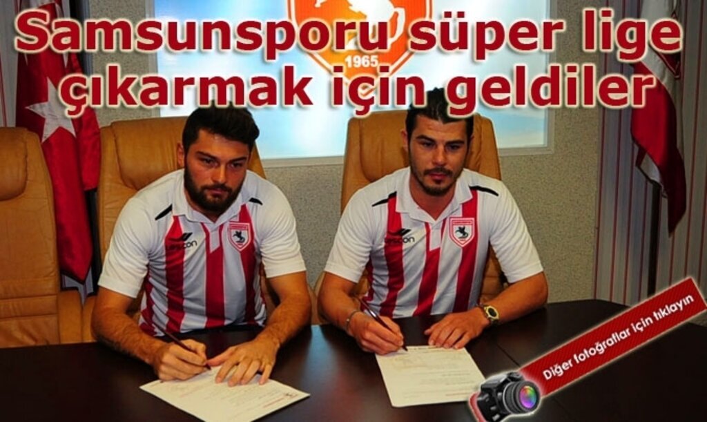 Samsunspor Eren Tozlu ve Bulgar futbolcu Galin Ivanov'u basına tanıttı