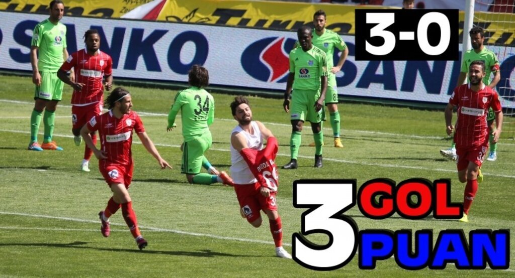 Samsunspor Gaziantep Büyükşehir Belediyespor maç sonucu 3-0