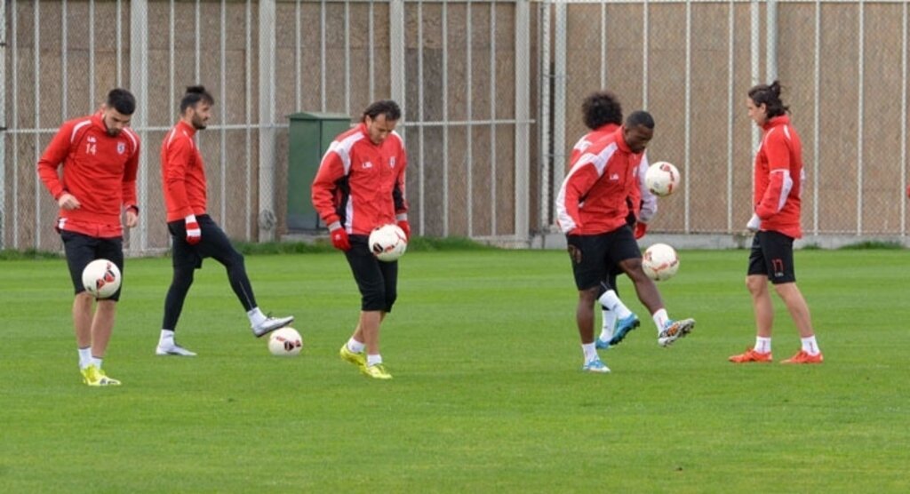 Samsunspor şut çalıştı