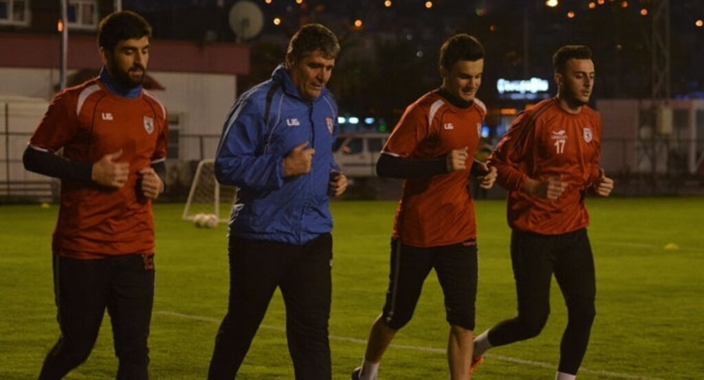 Samsunspor takımı Gaziantep BBSK hazırlanıyor