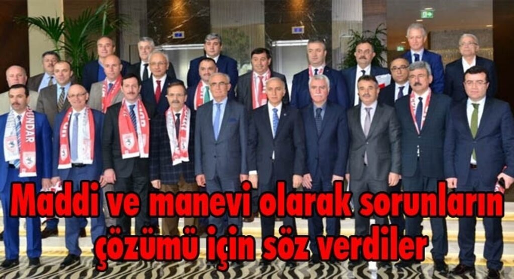 Samsunspor'a destek zirvesinden destek sözü çıktı