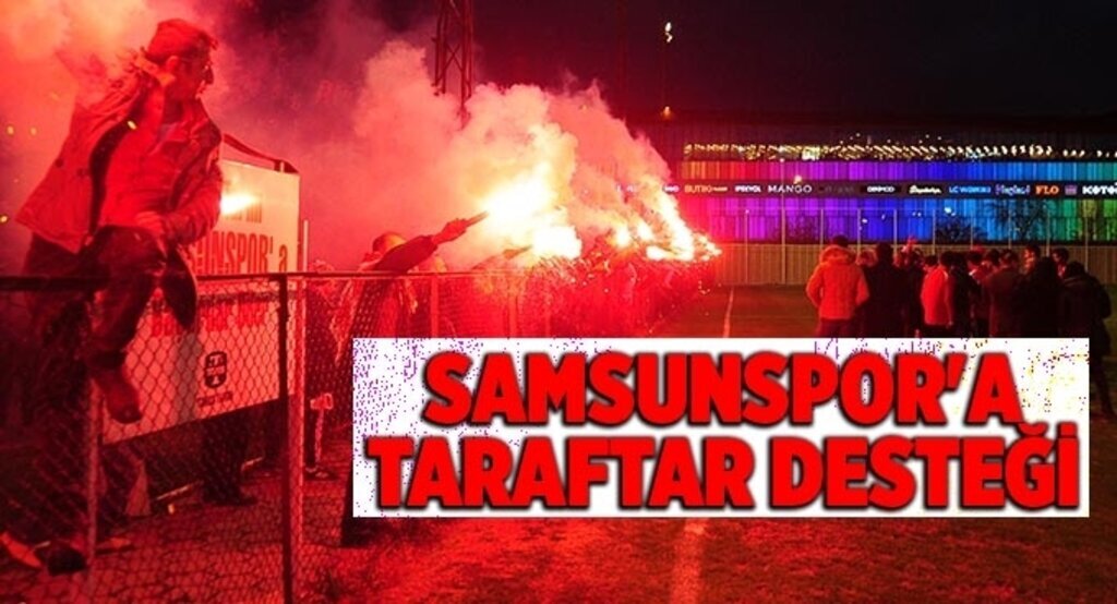 Samsunspor'a taraftar desteği