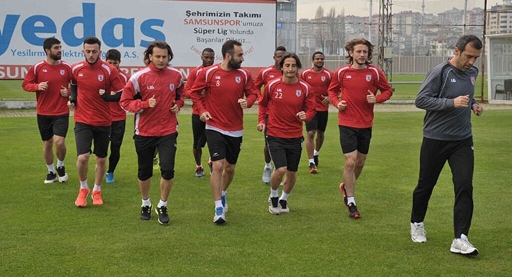 Samsunspor'da çift antrenman