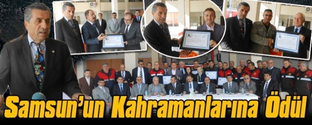 Samsun'un Kahramanlarına Ödül