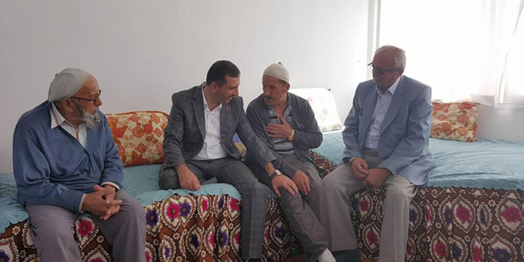 Sarıcaoğlu'ndan Hacılara hayırlı olsun ziyareti