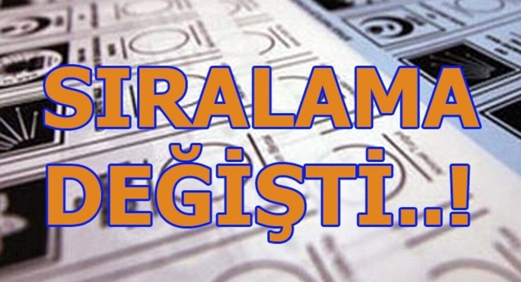 Seçim pusulasında yer sıralaması değişti