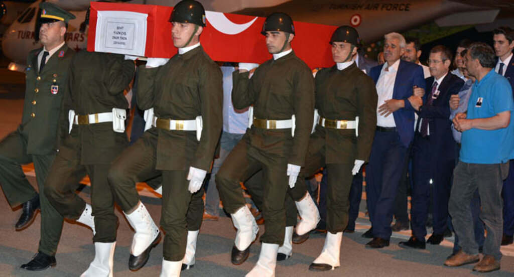 Şehit Onur Tiken'in naaşı Ordu'ya getirildi
