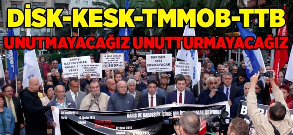 Sendikalardan ortak 'Ankara Katliamı' açıklaması